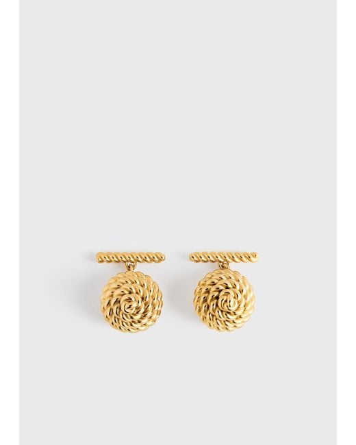 Totême  White Rope Cufflinks