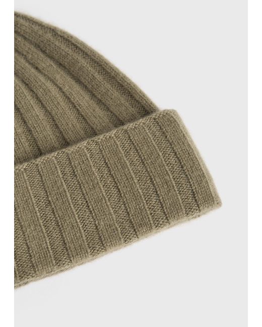 Totême Green Cashmere Beanie