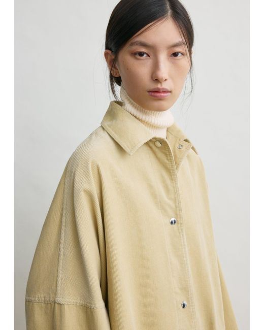 Totême White Cord Overshirt Jacket