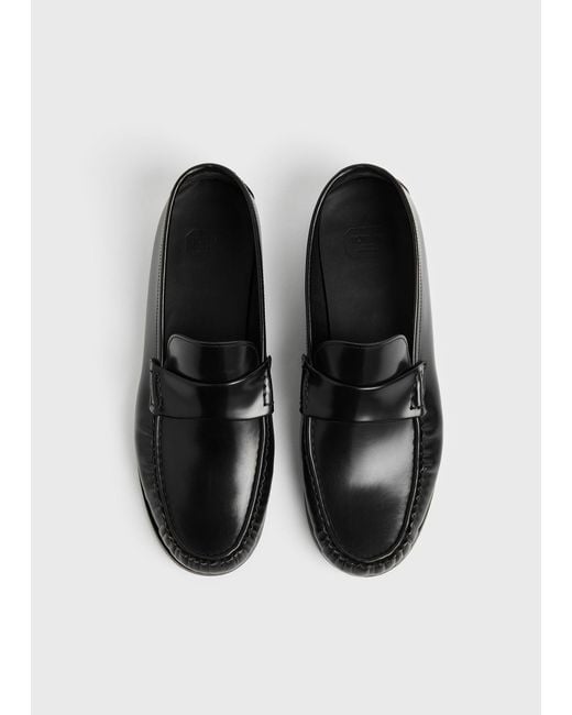 Totême  White Moccasin Loafers