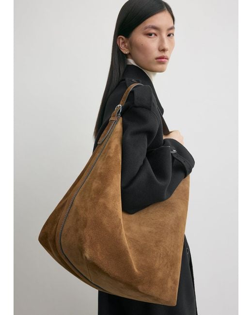 Totême  Natural Belted Suede Tote