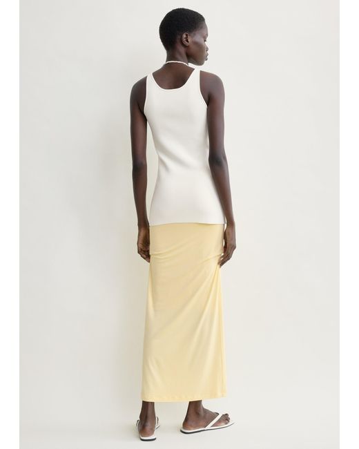 Totême Natural Draped Jersey Skirt