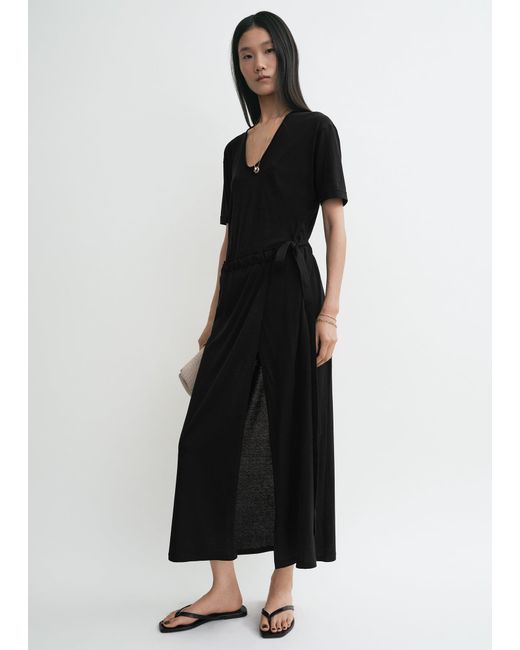 Totême  Black Wrap Skirt