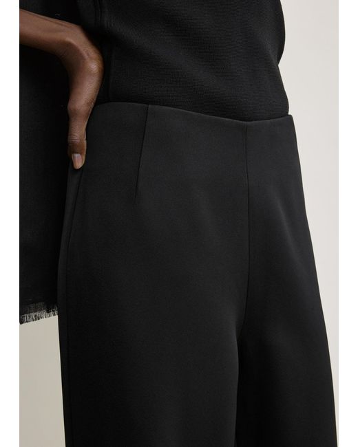 Totême  Black Fluid Satin Trousers