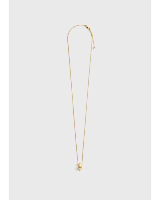 Totême White Long Faux Pearl Necklace
