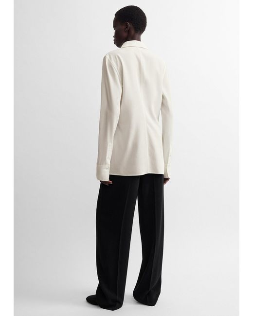 Totême White Lightweight Wool Shirt