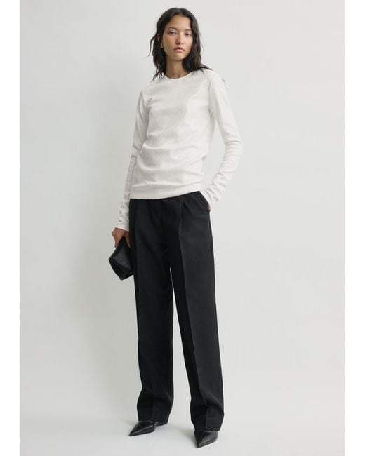 Totême White Sequin Top