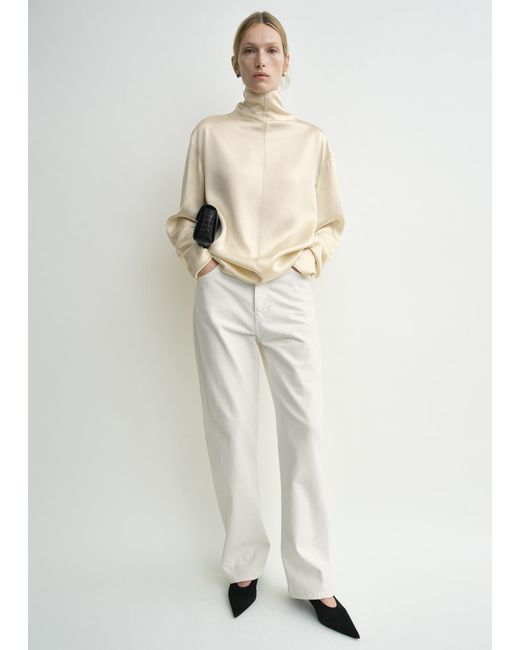 Totême Natural Slouch-Neck Blouse