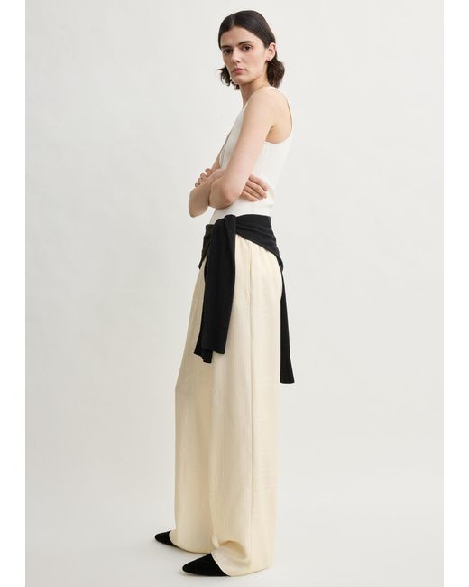 Totême Natural Monogram Silk Pj Bottoms