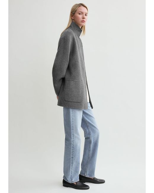 Totême  Gray Patch Pocket Doublé Jacket