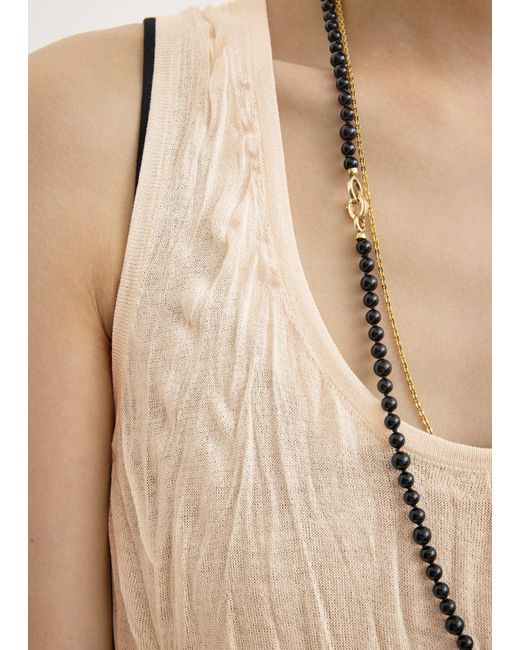 Totême Natural Crinkled Knit Tank Dress