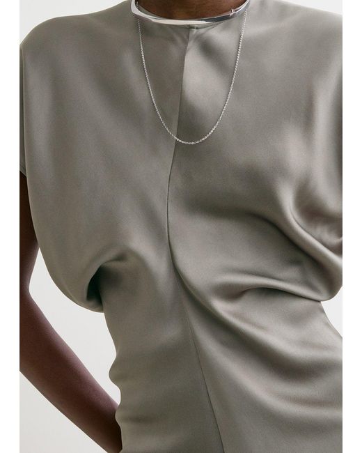 Totême White Slouch Waist Dress