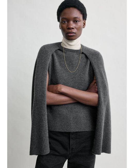 Totême Multicolor Crew Cape Knit Dark