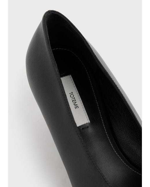 Totême White Sharp Nappa Kitten Pumps
