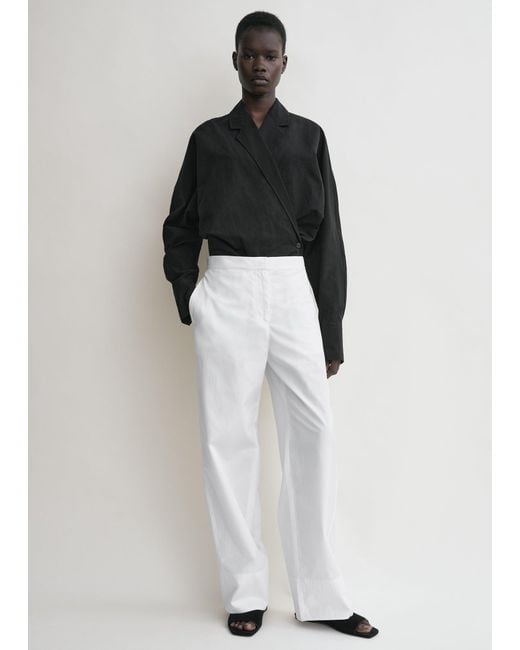 Totême White Wrap Blouse