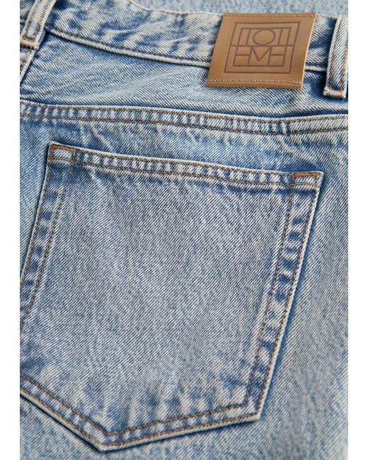 Totême  Blue Denim Board Shorts