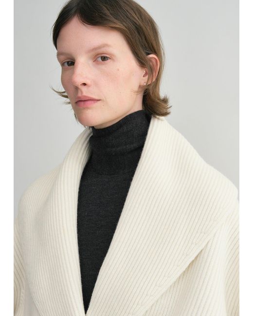 Totême Natural Shawl-Lapel Cardigan