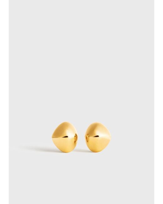 Totême Metallic Pebble Studs