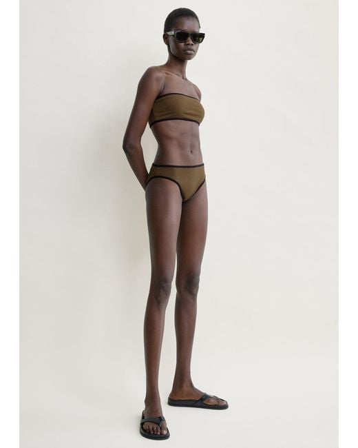 Totême Natural Stripe Edge Bikini Bottoms