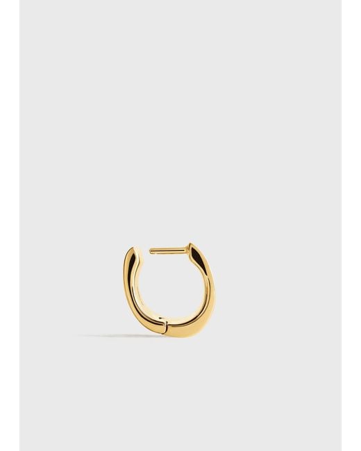 Totême White Petite Signature Hoops