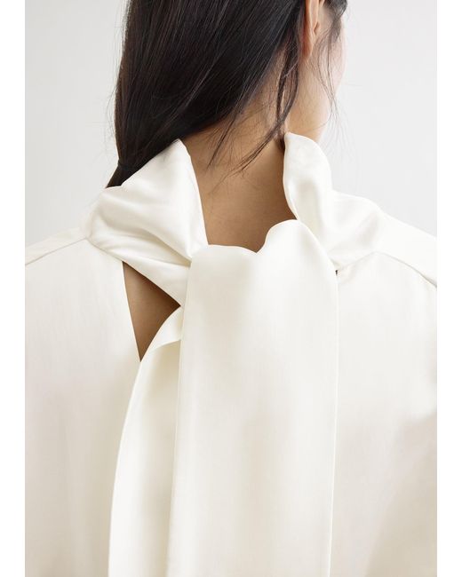 Totême  Natural Cowl Neck Blouse