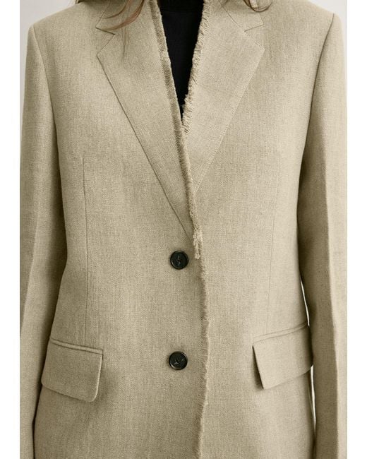 Totême  Natural Raw Lapel Jacket