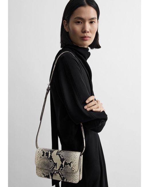 Totême Multicolor T-Lock Python-Embossed Crossbody