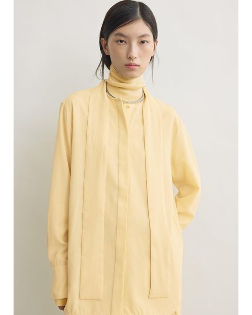 Totême Natural Long Scarf Blouse