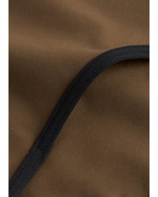 Totême Natural Stripe Edge Strapless Swimsuit