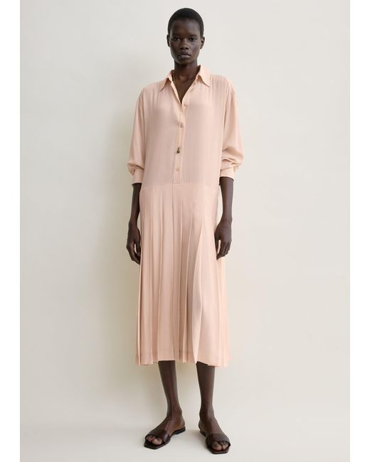 Totême  Natural Pleated Shirtdress
