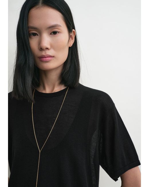 Totême Black Tee Knit