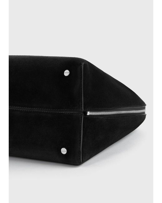 Totême  Black Suede Day Tote