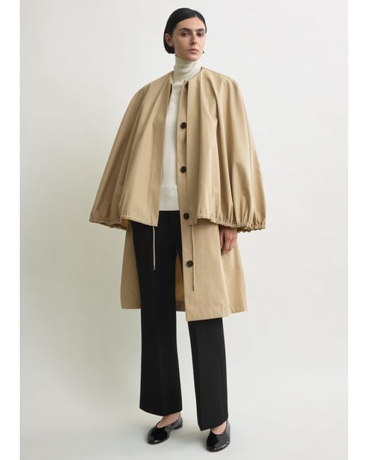 Totême  Natural Detachable Cape Coat