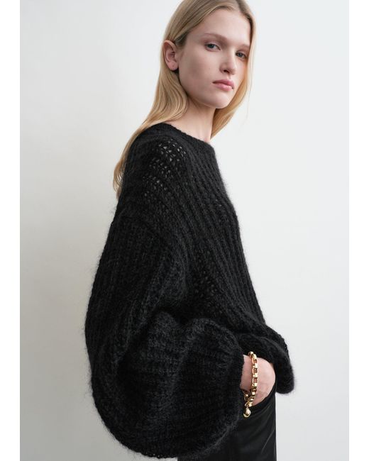 Totême Black Puffed Knit