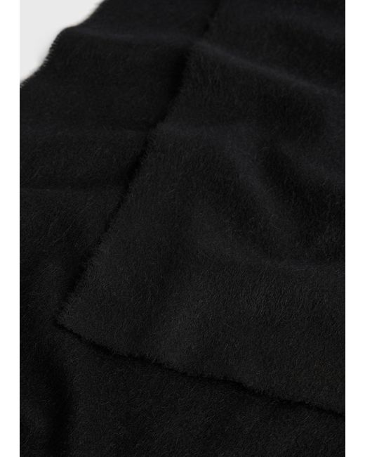 Totême Black Classic Winter Scarf