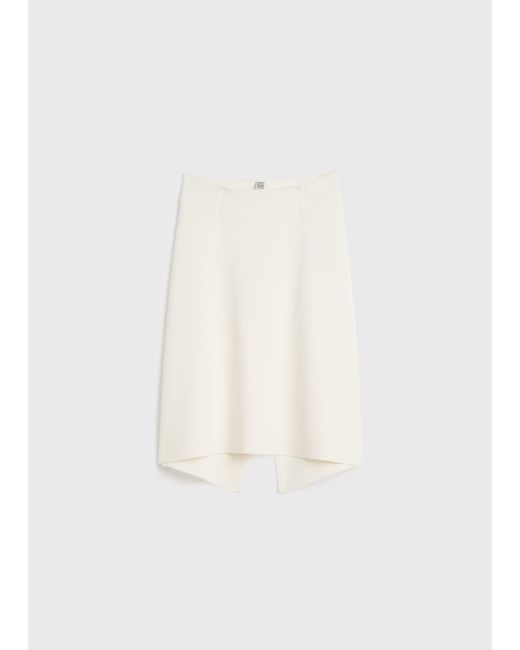 Totême Natural Dipped Knit Skirt