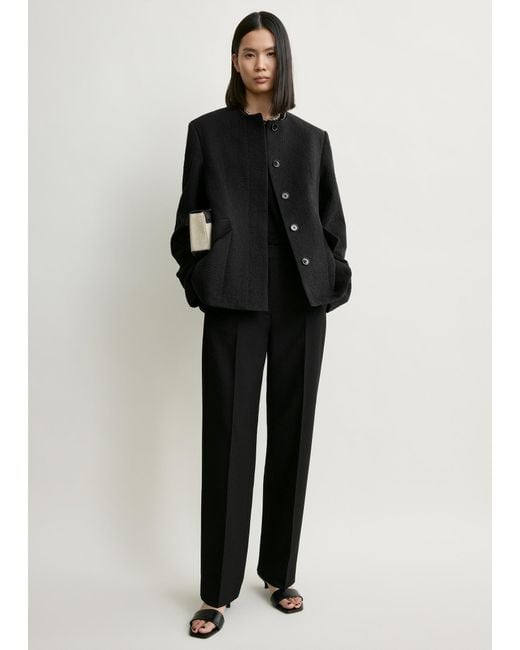 Totême Black Jacquard Cotton Jacket