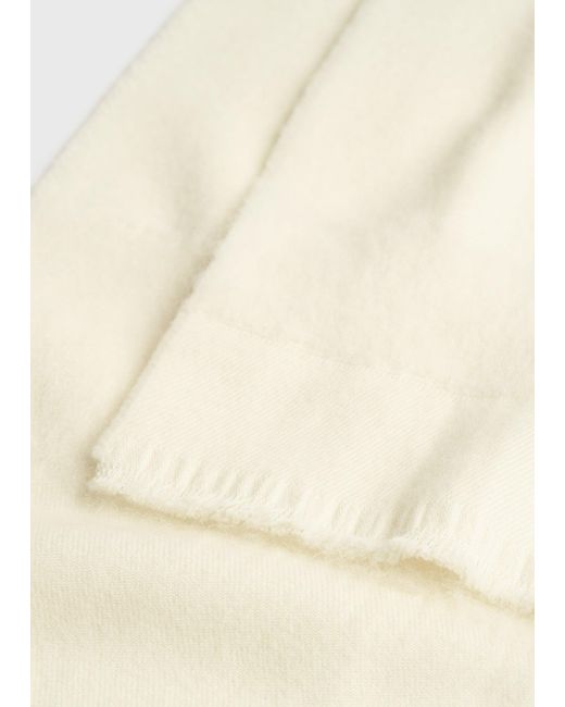 Totême Natural Monogram Twill Scarf