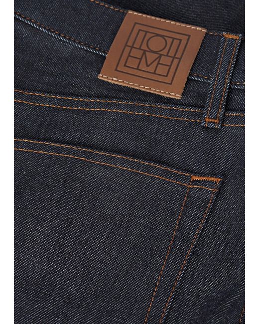 Totême  Blue Twisted Seam Denim Full Length