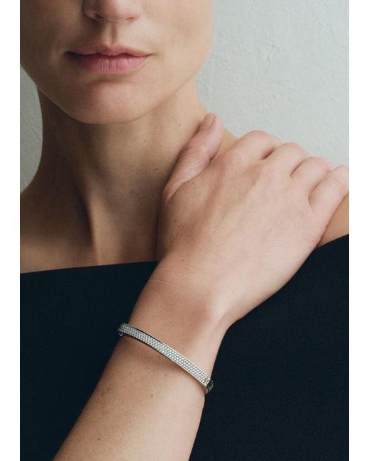 Totême  White Signature Pavé Bracelet