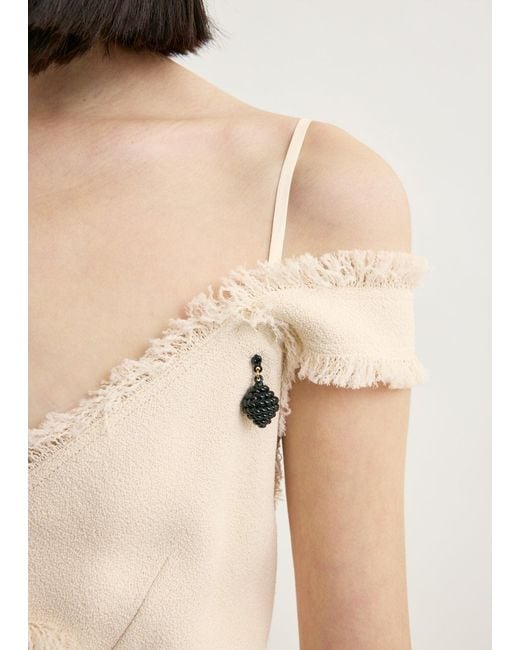 Totême Natural V-Neck Raw Slip Dress