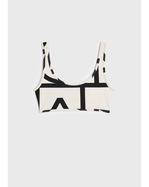Totême Natural Monogram Bikini Top