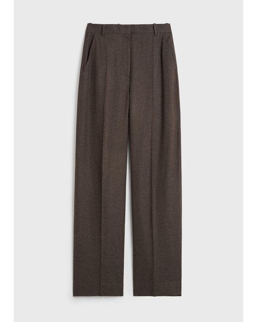 Totême Black High-Waist Trousers
