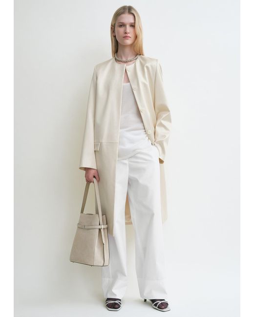 Totême White Chintz Coat