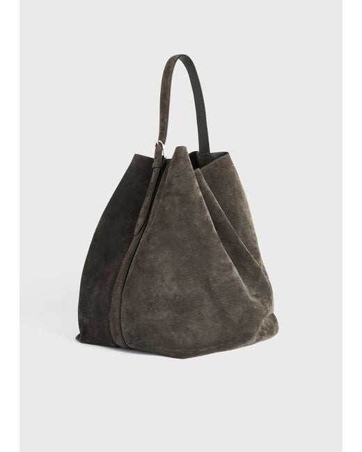 Totême  Multicolor Belted Suede Tote