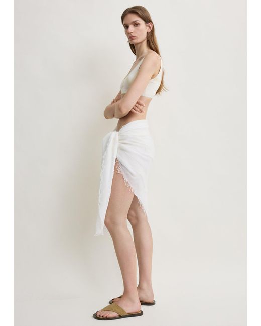 Totême Natural Monogram Bikini Top