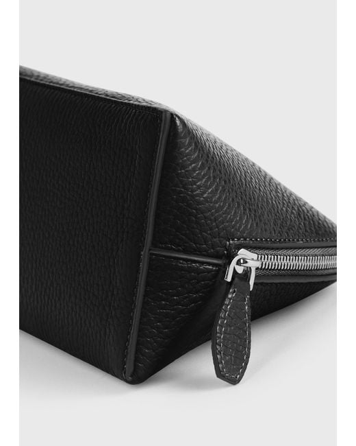 Totême Black Small Grained-Leather Day Pouch