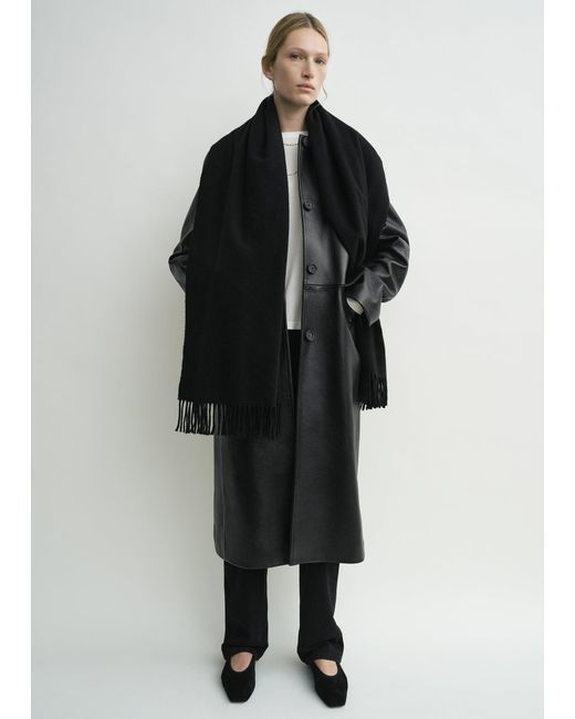Totême  Black Cashmere Scarf