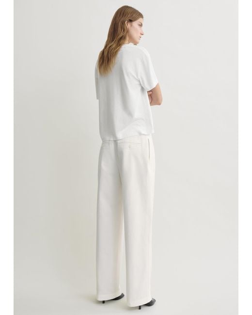 Totême Natural Relaxed Chino Trousers