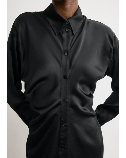 Totême Black Slouch Shirtdress